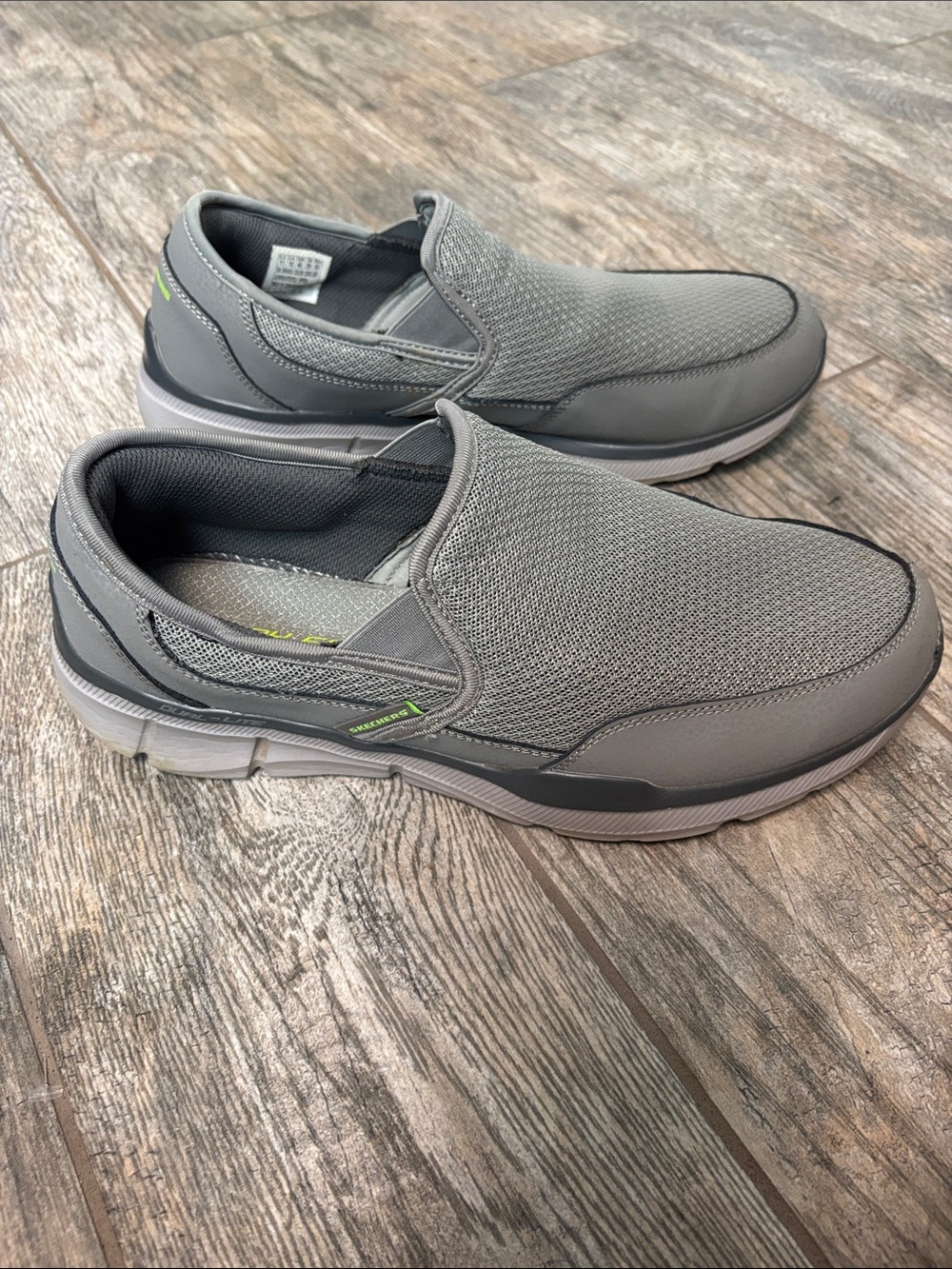 Skechers Men's Gray Slip-On Memory Foam Loafers